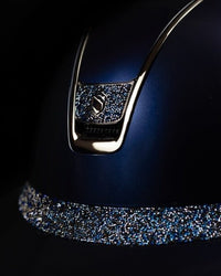 Samshield Miss Glossy Blue Frontal band + Blazon Ultra Fine Rocks Cosmic Nights Samshield - Maddelin Equestrian Samshield