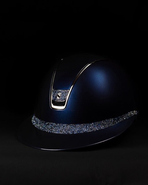 Samshield Miss Glossy Blue Frontal band + Blazon Ultra Fine Rocks Cosmic Nights Samshield - Maddelin Equestrian Samshield