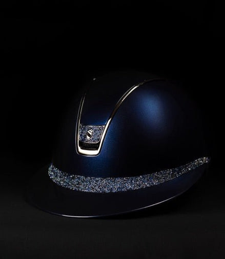 Samshield Miss Glossy Blue Frontal band + Blazon Ultra Fine Rocks Cosmic Nights Samshield - Maddelin Equestrian Samshield