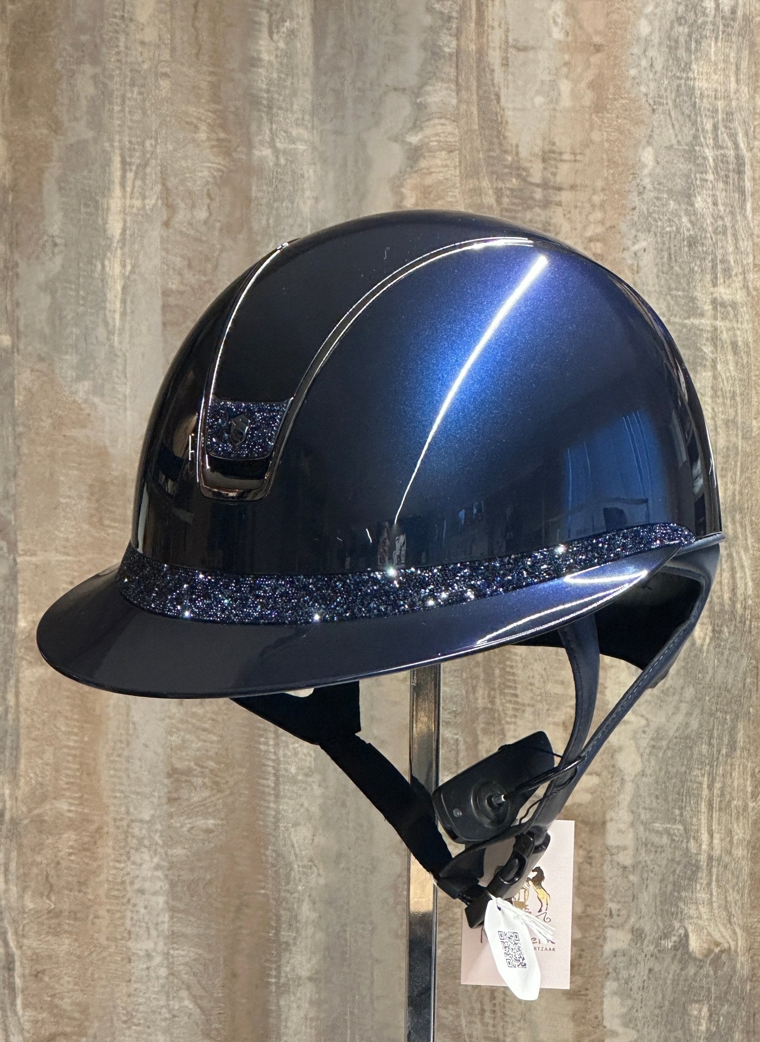 Samshield Miss Glossy Blue Frontal band + Blazon Ultra Fine Rocks Cosmic Nights Samshield - Maddelin Equestrian Samshield