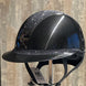 Samshield Miss Glossy Crystal Intarsia Chrome Black Samshield - Maddelin Equestrian Samshield