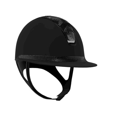 Samshield Miss Shadowmatt Crystal Intarsia Chrome Black Samshield - Maddelin Equestrian Samshield