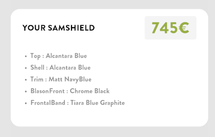 Samshield Miss Shield Alcantara Blue Tiara Blue Graphite S56 Samshield - Maddelin Equestrian Samshield