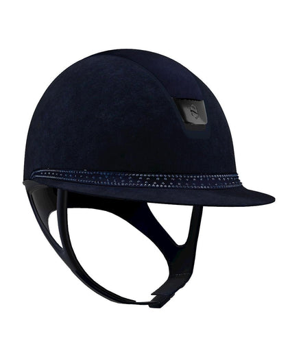 Samshield Miss Shield Alcantara Blue Tiara Blue Graphite S56 Samshield - Maddelin Equestrian Samshield