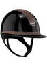 Samshield Miss Shield Glossy Black Crystal Fabric Rosegold 300 Swa L58 - Maddelin Equestrian Maddelin Equestrian