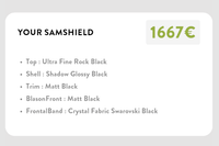Samshield Miss Shield Glossy Ultra Fine Rocks Matt Black Samshield - Maddelin Equestrian Samshield