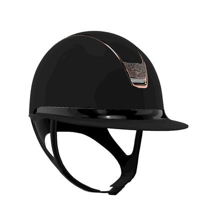 Samshield Miss Shield matt Black Chrome PinkGold Blazon Crystal Fabric Samshield - Maddelin Equestrian Samshield
