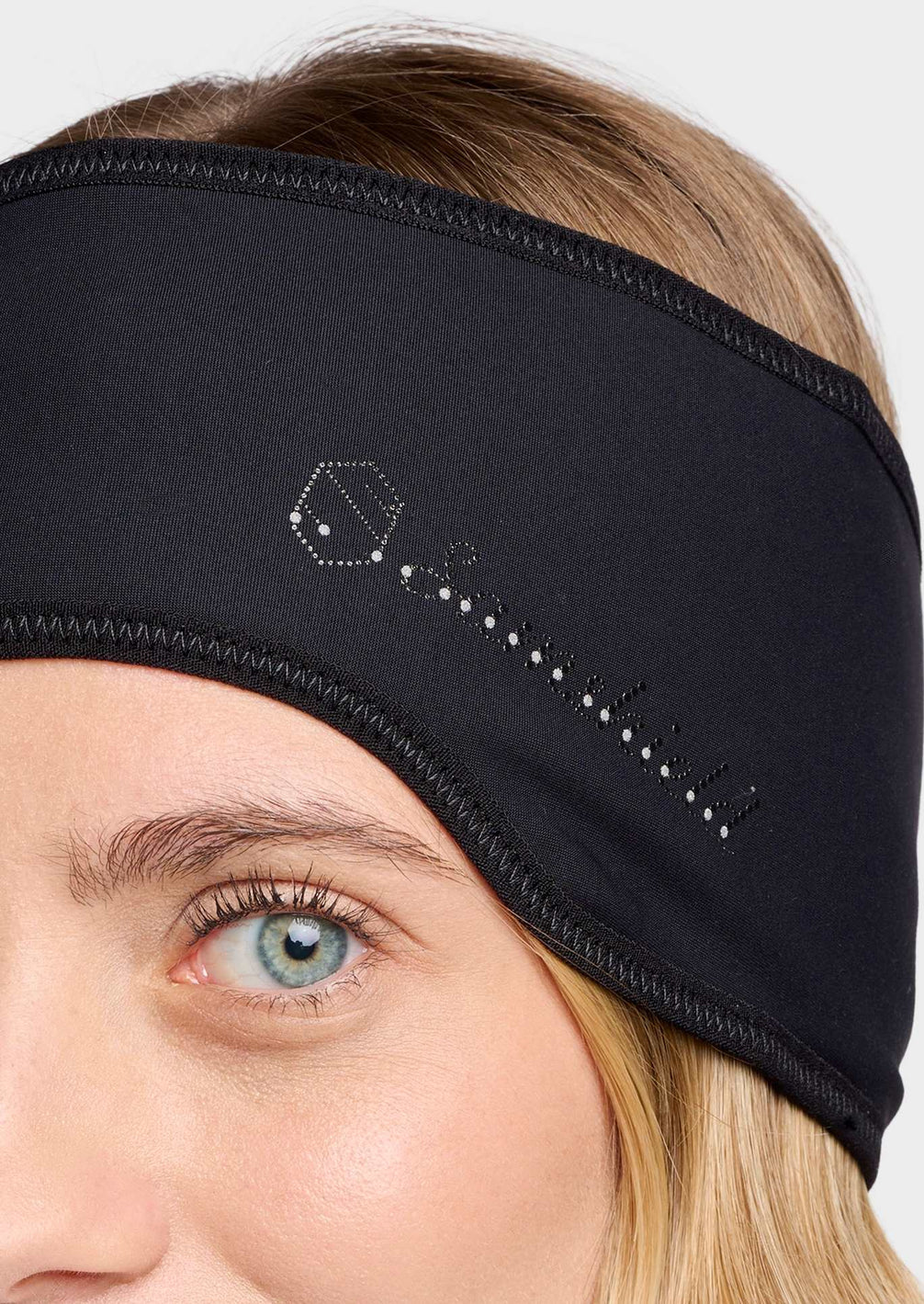 Samshield Noor Hoofdband FW26 Zwart - detail - Maddelin Equestrian