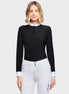 Samshield Olivia Wedstrijdshirt Lange Mouwen Dames FW26 Zwart - voorkant - Maddelin Equestrian
