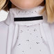 Samshield Plastron Crystal Fabric FW26 Black Chrome - detail - Maddelin Equestrian