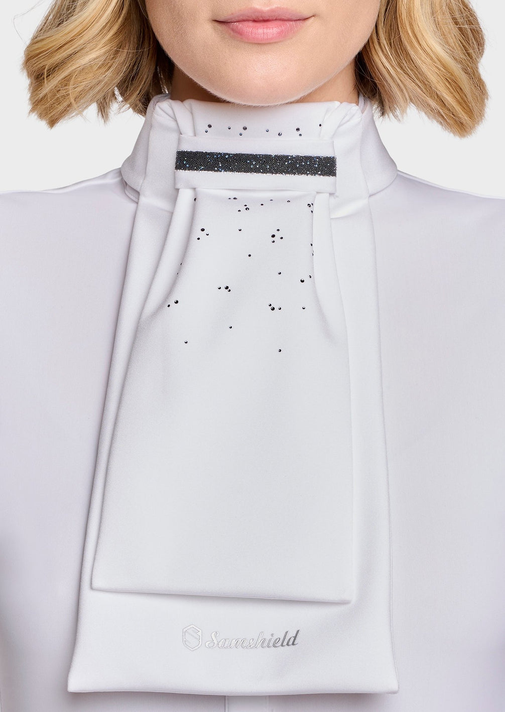 Samshield Plastron Crystal Fabric FW26 Cosmic Nights - voorkant - Maddelin Equestrian