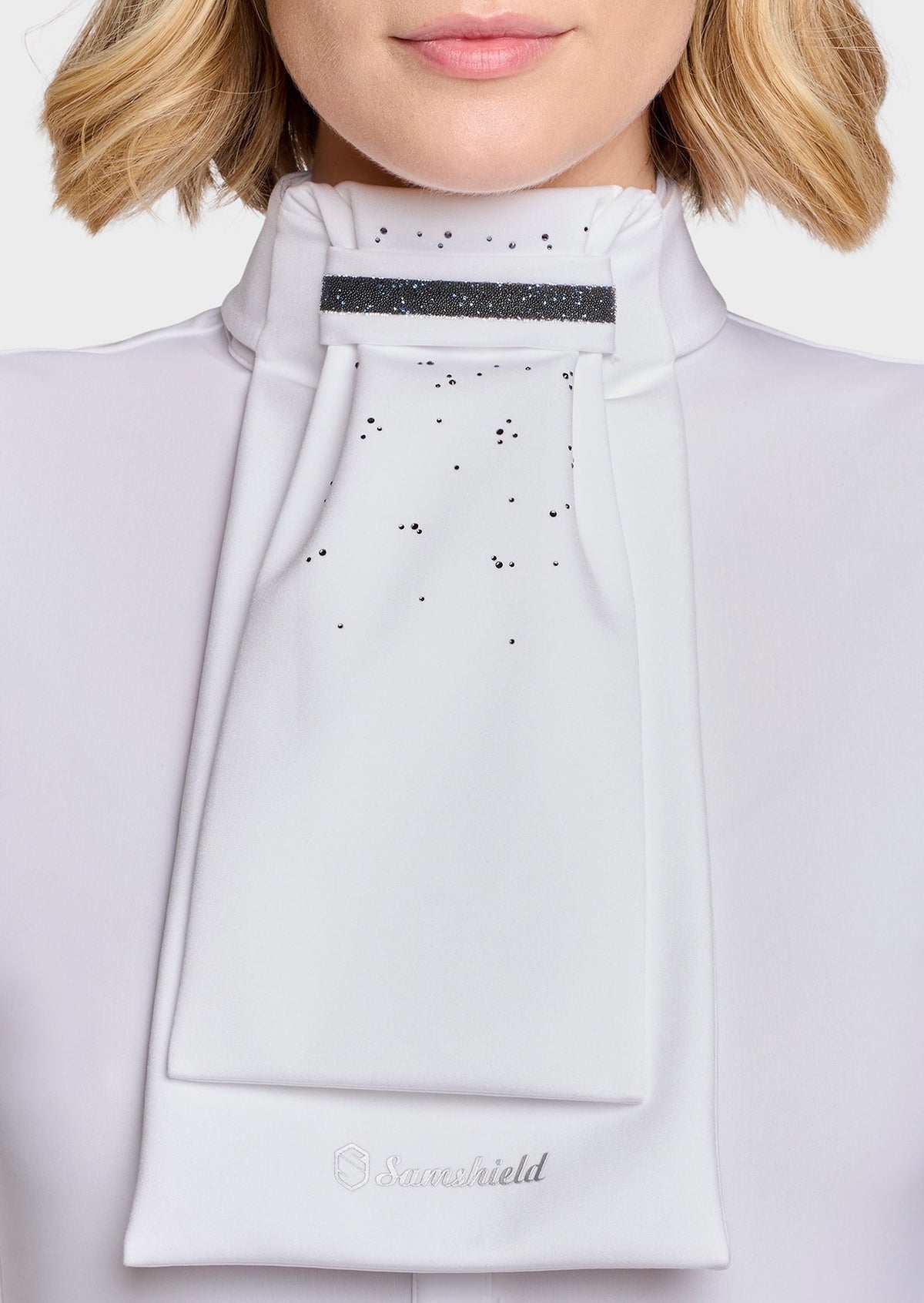 Samshield Plastron Crystal Fabric FW26 Cosmic Nights - voorkant - Maddelin Equestrian
