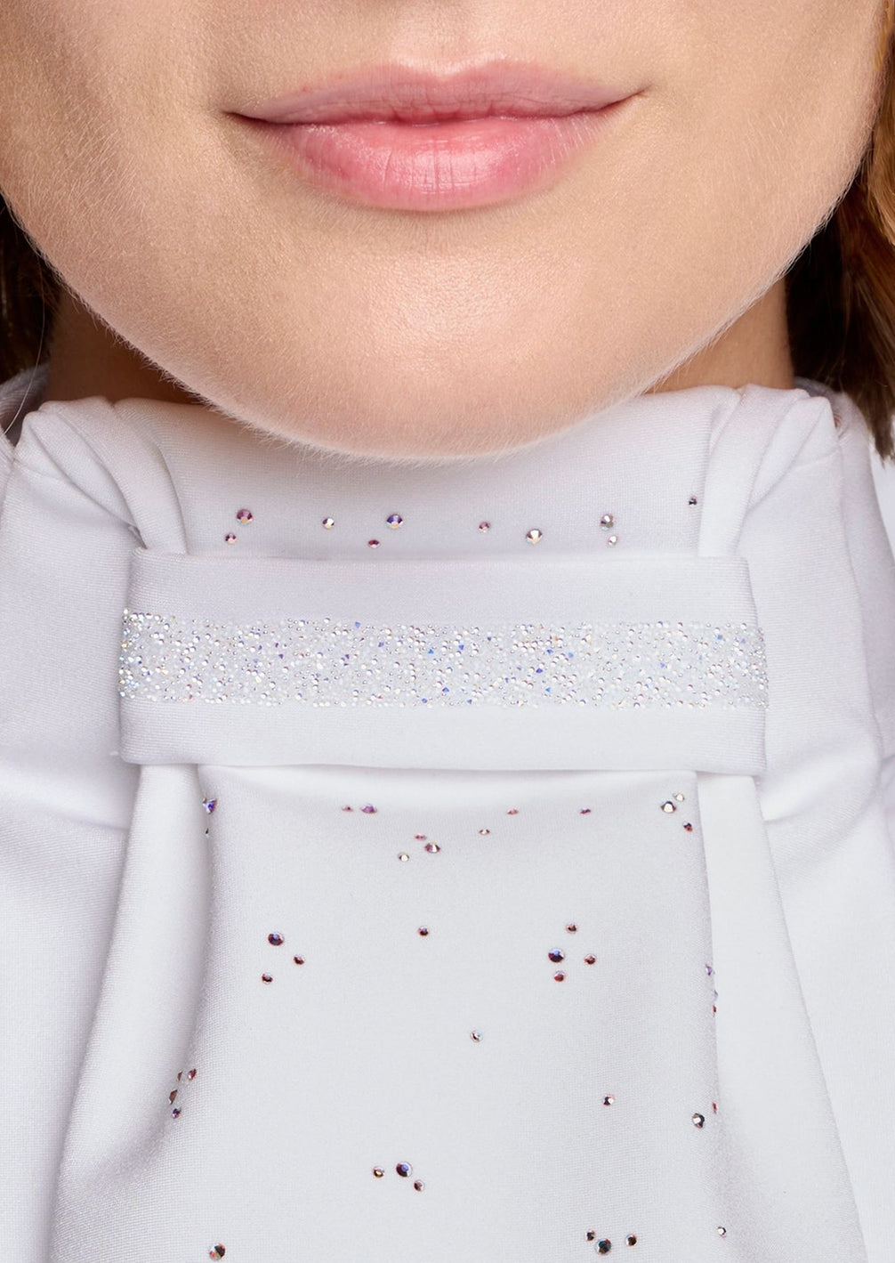 Samshield Plastron Crystal Fabric FW26 Holo - detail - Maddelin Equestrian