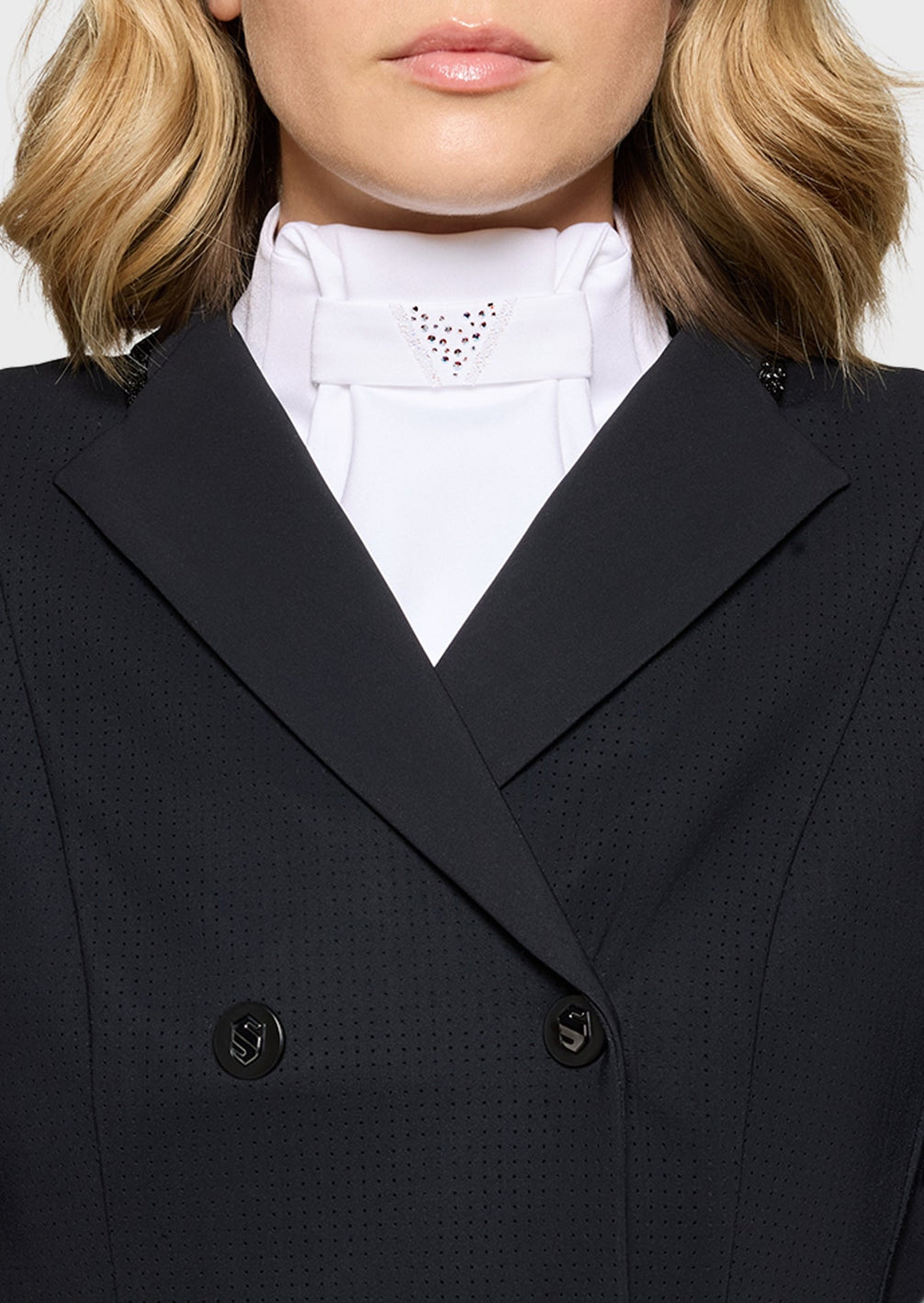 Samshield Plastron Crystal Fabric Triangle Wedstrijd Accessoires - Maddelin Equestrian Samshield