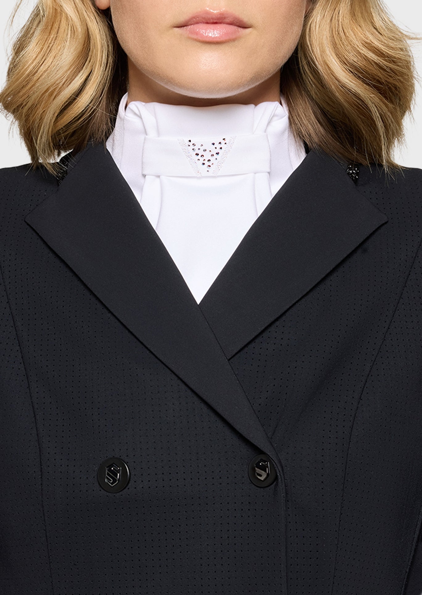 Samshield Plastron Crystal Fabric Triangle Wedstrijd Accessoires - Maddelin Equestrian Samshield