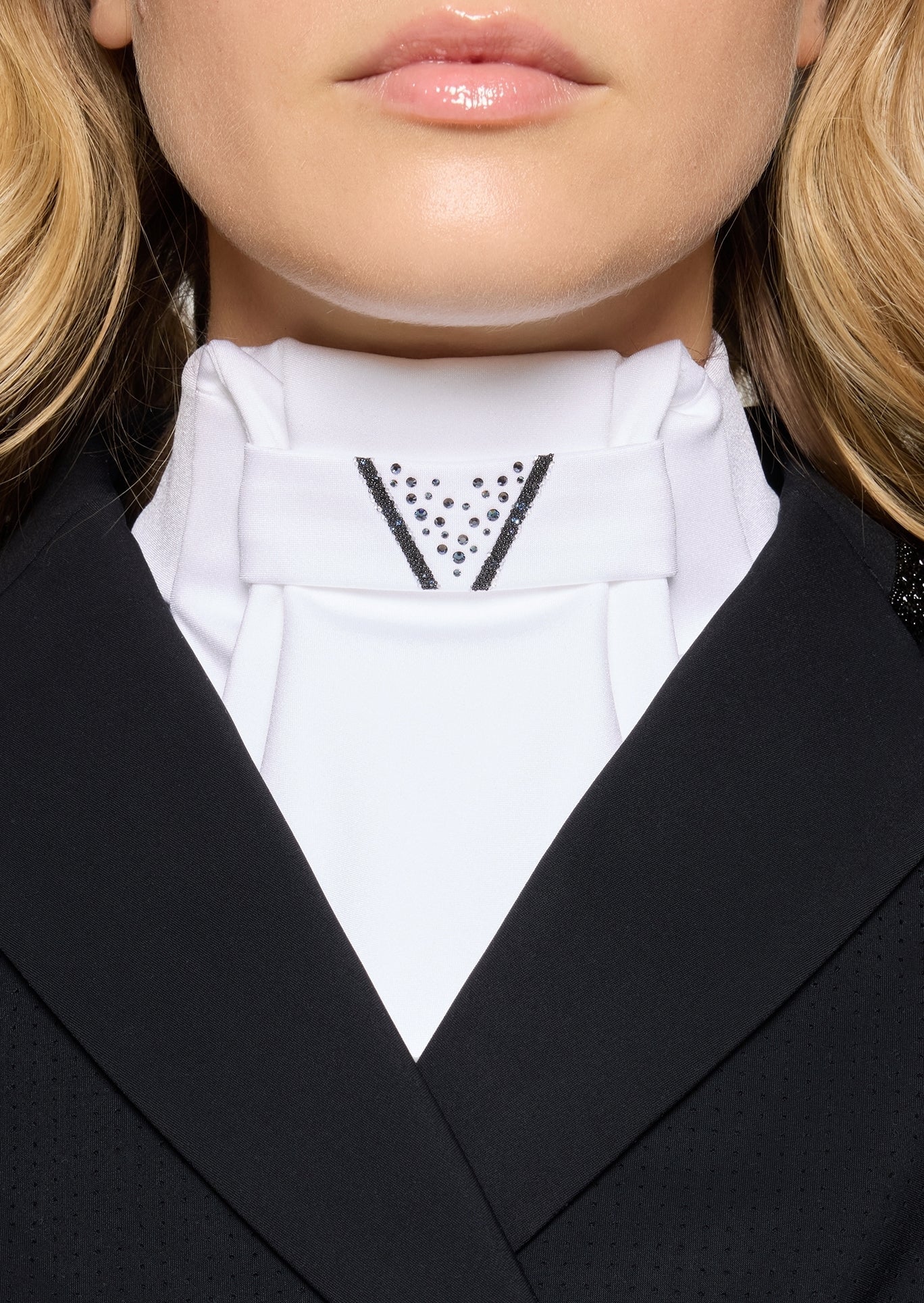 Samshield Plastron Crystal Fabric Triangle Wedstrijd Accessoires - Maddelin Equestrian Samshield