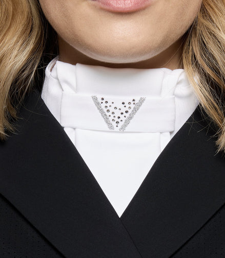 Samshield Plastron Crystal Fabric Triangle Wedstrijd Accessoires - Maddelin Equestrian Samshield