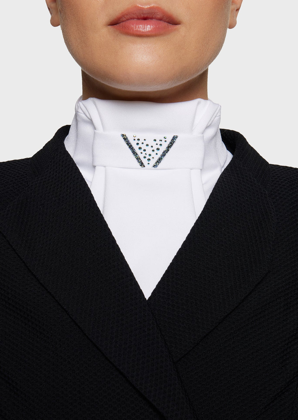 Samshield Plastron Crystal Fabric Triangle Wedstrijd Accessoires - Maddelin Equestrian Samshield