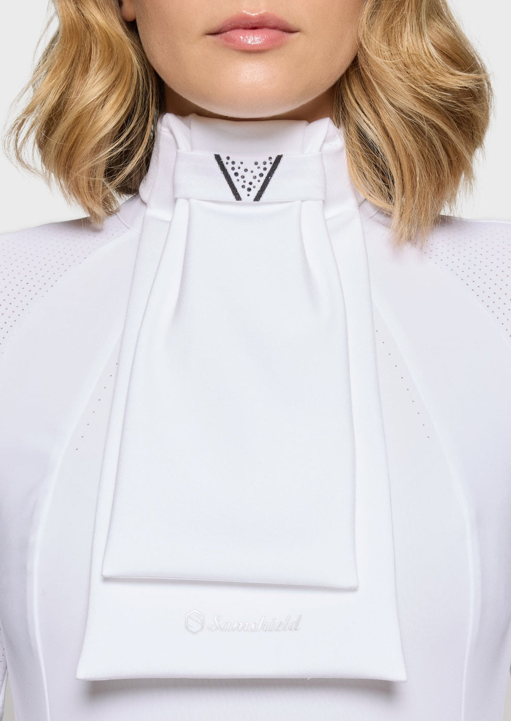 Samshield Plastron Crystal Fabric Triangle Wedstrijd Accessoires - Maddelin Equestrian Samshield