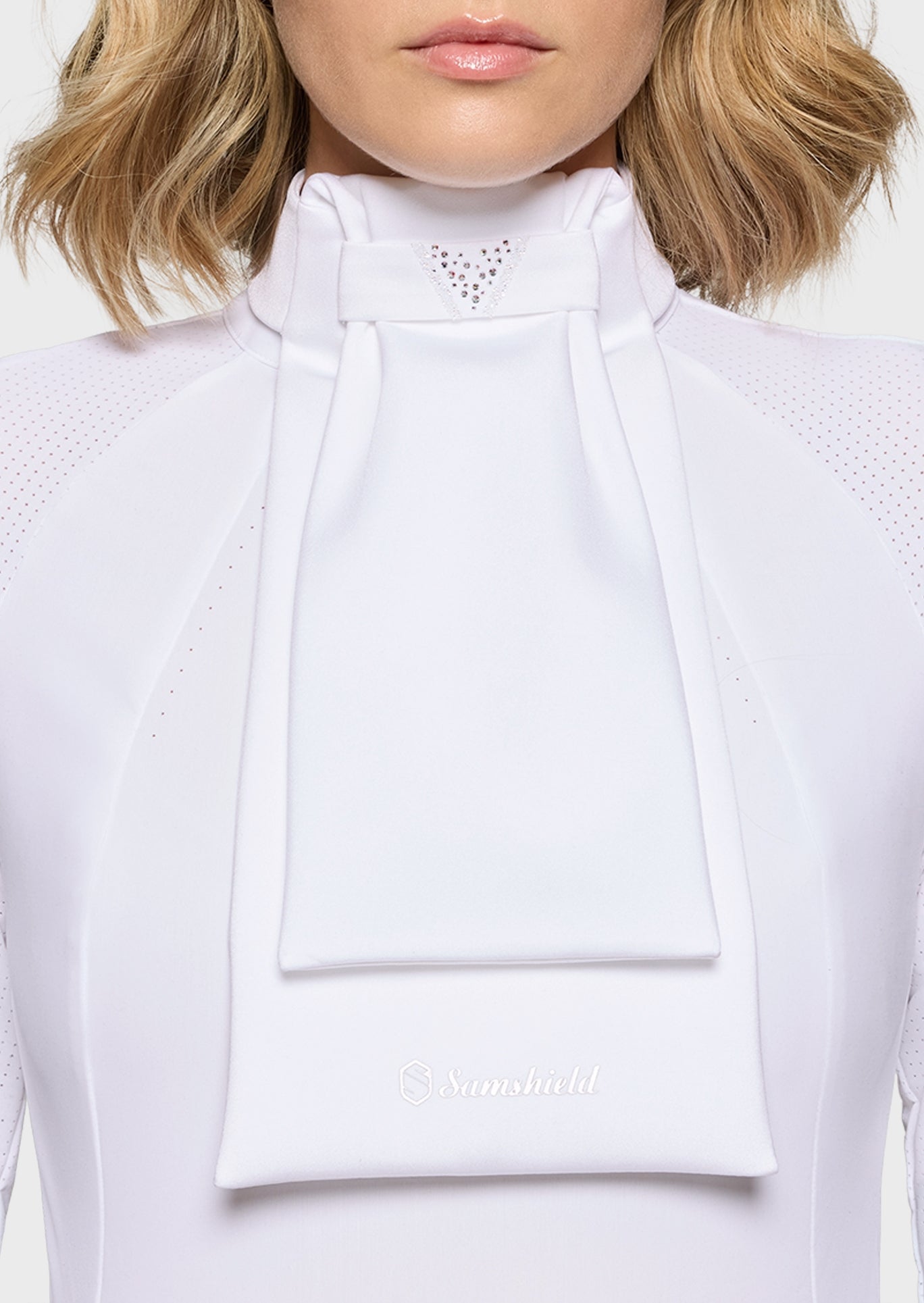Samshield Plastron Crystal Fabric Triangle Wedstrijd Accessoires - Maddelin Equestrian Samshield