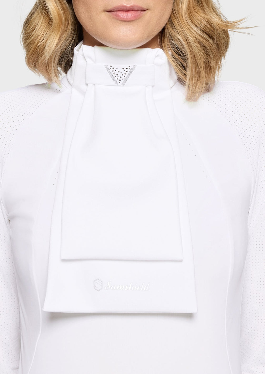 Samshield Plastron Crystal Fabric Triangle Wedstrijd Accessoires - Maddelin Equestrian Samshield