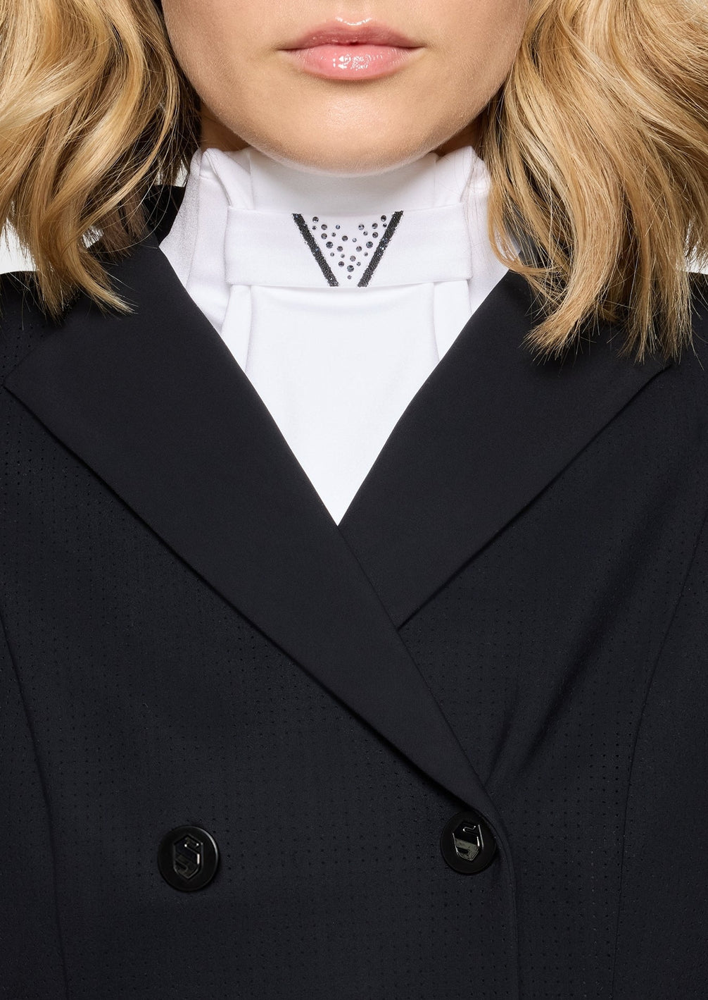 Samshield Plastron Crystal Fabric Triangle Wedstrijd Accessoires - Maddelin Equestrian Samshield