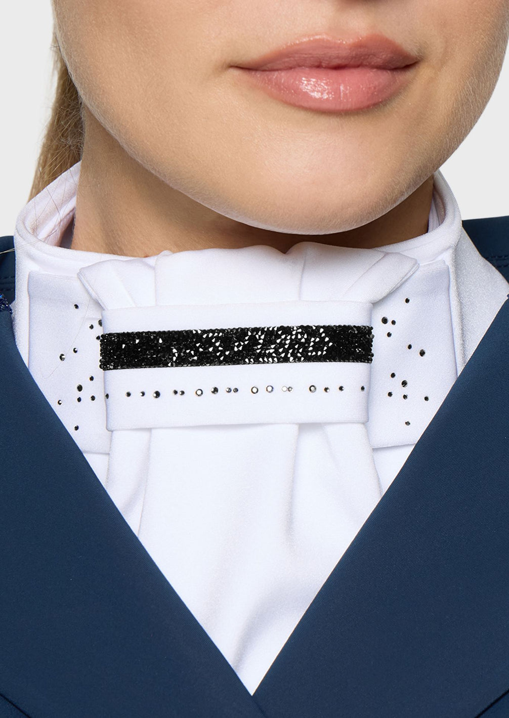 Samshield Plastron Premium FW26 Black Chrome - detail - Maddelin Equestrian