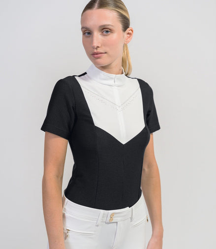 Samshield Scarlett Short Sleeves Women Shirt Texturized Wedstrijdshirts - Maddelin Equestrian Samshield