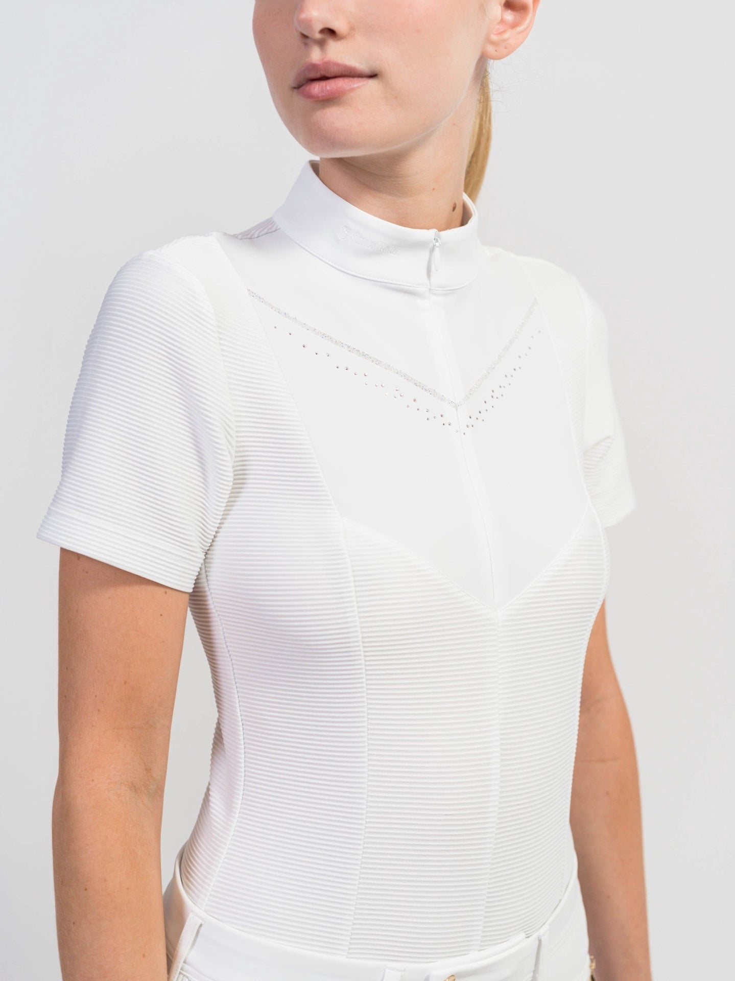 Samshield Scarlett Short Sleeves Women Shirt Texturized Wedstrijdshirts - Maddelin Equestrian Samshield