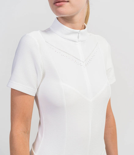 Samshield Scarlett Short Sleeves Women Shirt Texturized Wedstrijdshirts - Maddelin Equestrian Samshield