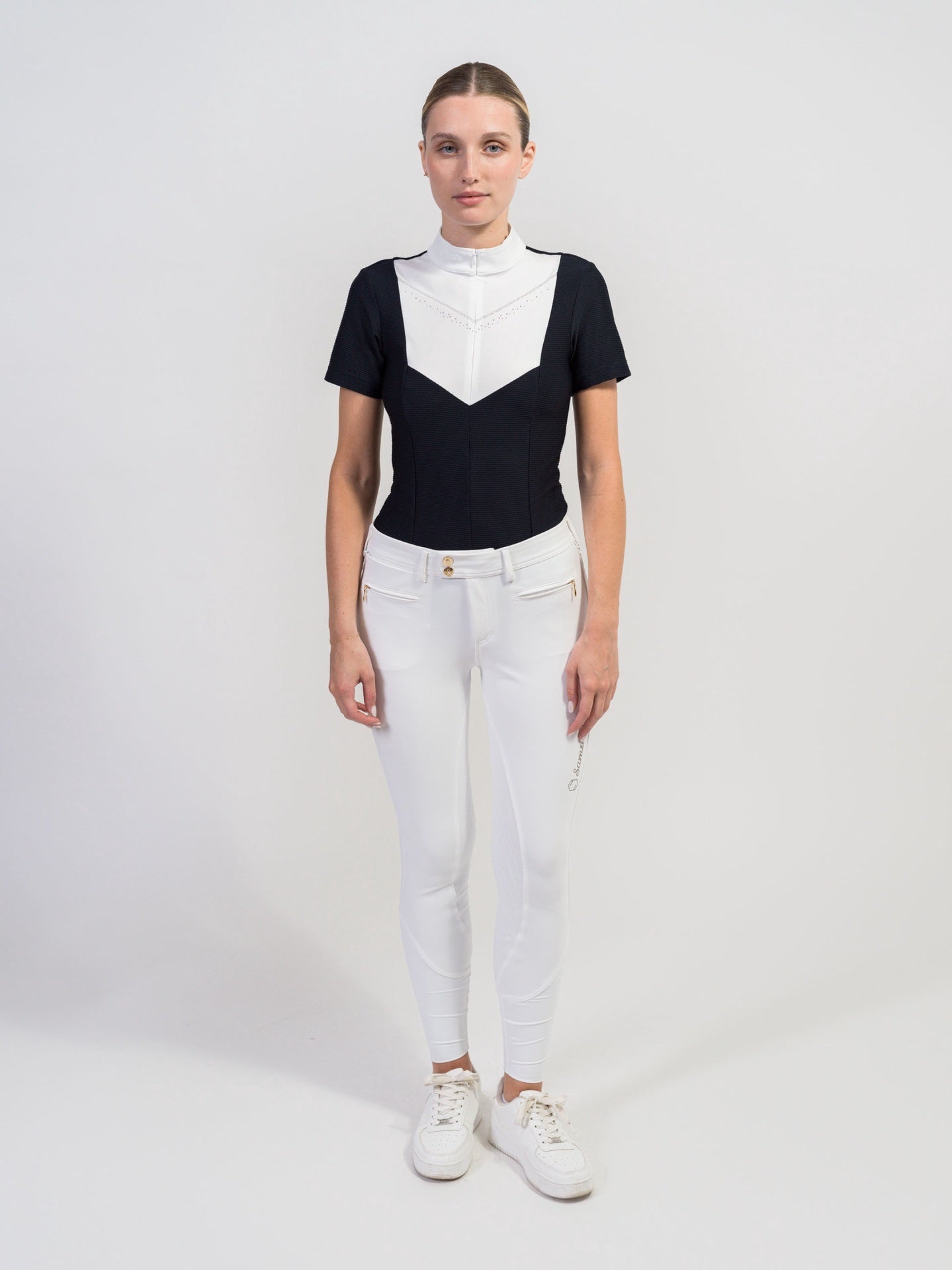 Samshield Scarlett Short Sleeves Women Shirt Texturized Wedstrijdshirts - Maddelin Equestrian Samshield