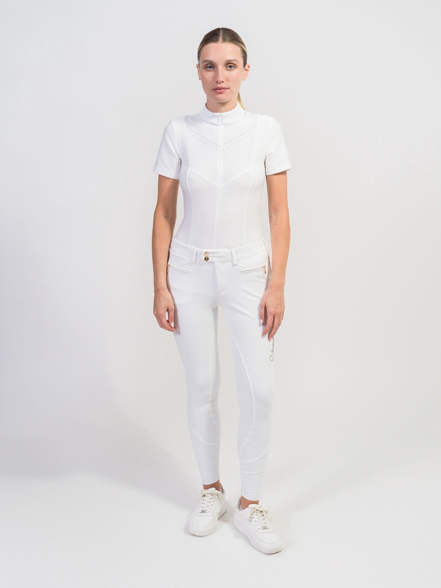 Samshield Scarlett Short Sleeves Women Shirt Texturized Wedstrijdshirts - Maddelin Equestrian Samshield