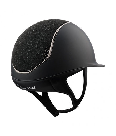 Samshield Shadowmatt 2.0 Black - Crystal Fabric Black - Chrome Black Samshield - Maddelin Equestrian Samshield