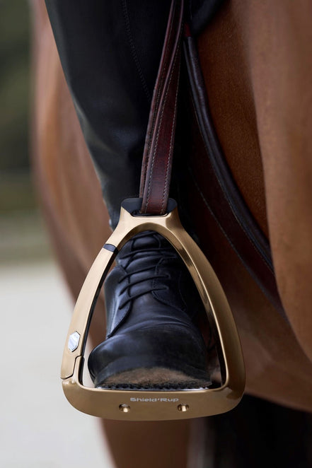 Samshield Shield Rup Safety Stirrup Brushed Champagne Beugels - Maddelin Equestrian Samshield