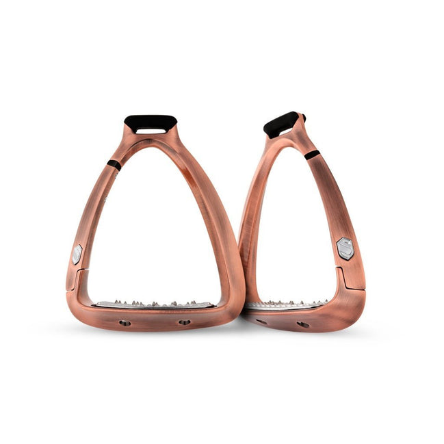 Samshield Shield Rup Safety Stirrup Brushed Pink Gold Beugels - Maddelin Equestrian Samshield