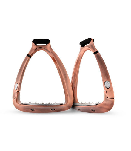 Samshield Shield Rup Safety Stirrup Brushed Pink Gold Beugels - Maddelin Equestrian Samshield