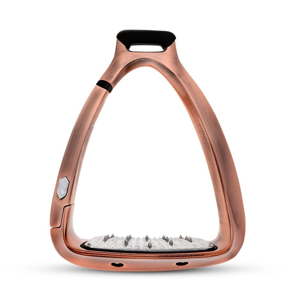 Samshield Shield Rup Safety Stirrup Brushed Pink Gold Beugels - Maddelin Equestrian Samshield