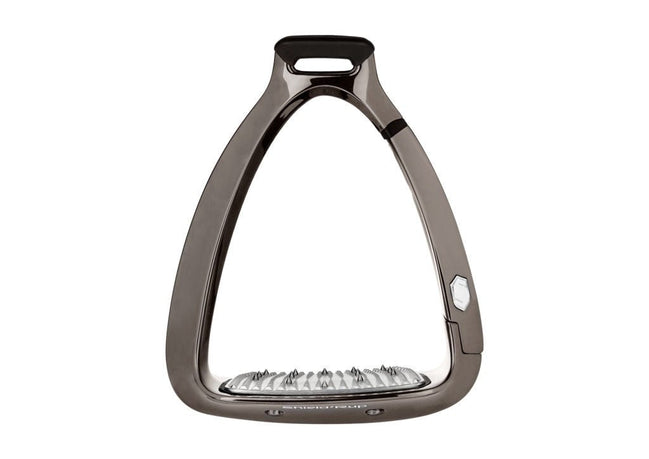 Samshield Shield Rup Safety Stirrup Chrome Black Beugels - Maddelin Equestrian Samshield