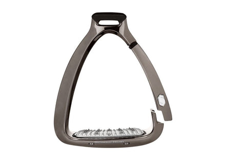 Samshield Shield Rup Safety Stirrup Chrome Black Beugels - Maddelin Equestrian Samshield