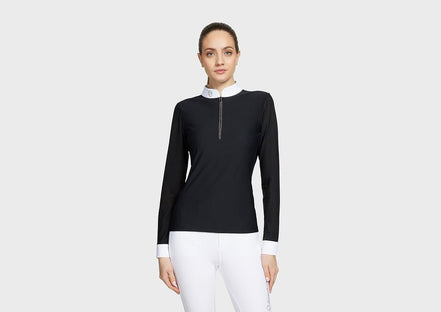 Samshield Shirt Lange Mouw Aloise Boreal Dames Wedstrijdshirts - Maddelin Equestrian Samshield