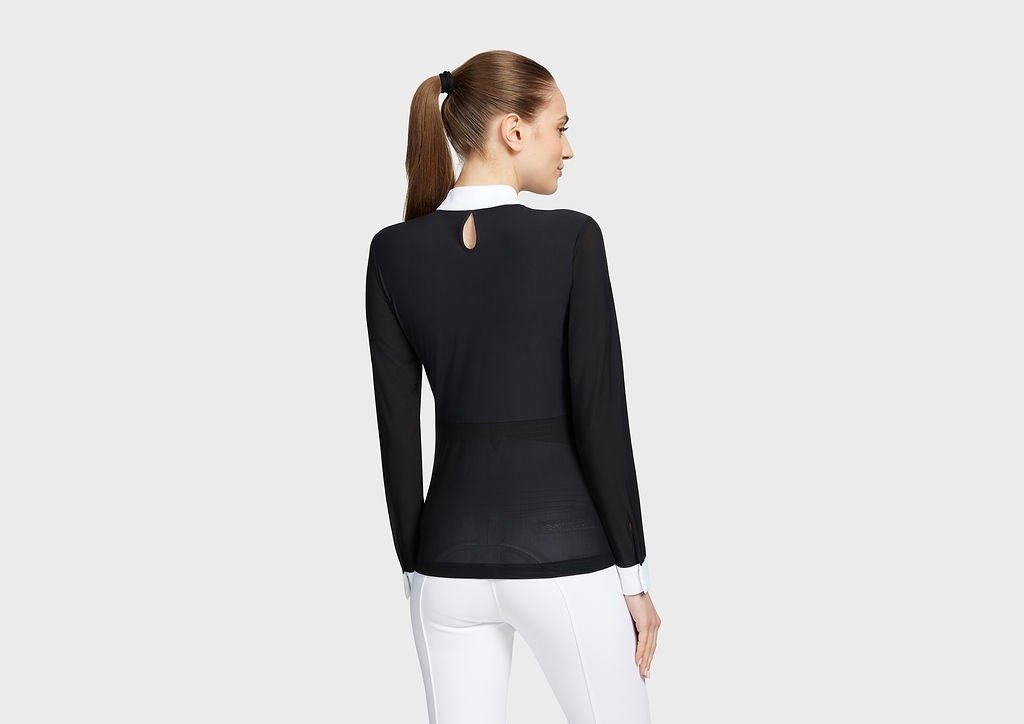 Samshield Shirt Lange Mouw Aloise Boreal Dames Wedstrijdshirts - Maddelin Equestrian Samshield