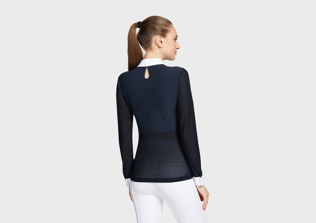 Samshield Shirt Lange Mouw Aloise Boreal Dames Wedstrijdshirts - Maddelin Equestrian Samshield