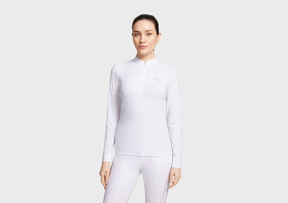 Samshield Shirt Lange Mouw Aloise Boreal Dames Wedstrijdshirts - Maddelin Equestrian Samshield