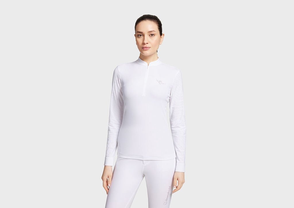 Samshield Shirt Lange Mouw Aloise Boreal Dames Wedstrijdshirts - Maddelin Equestrian Samshield