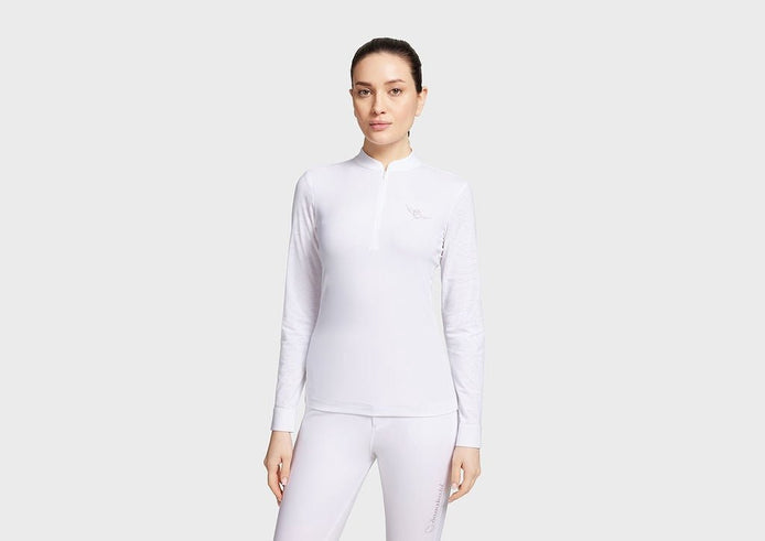 Samshield Shirt Lange Mouw Aloise Boreal Dames Wedstrijdshirts - Maddelin Equestrian Samshield