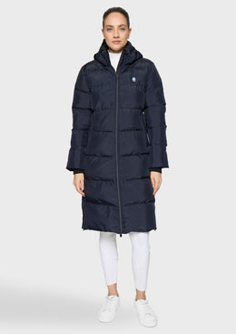 Samshield Sierra lange puffer parka dames Navy Dames Jassen - Maddelin Equestrian