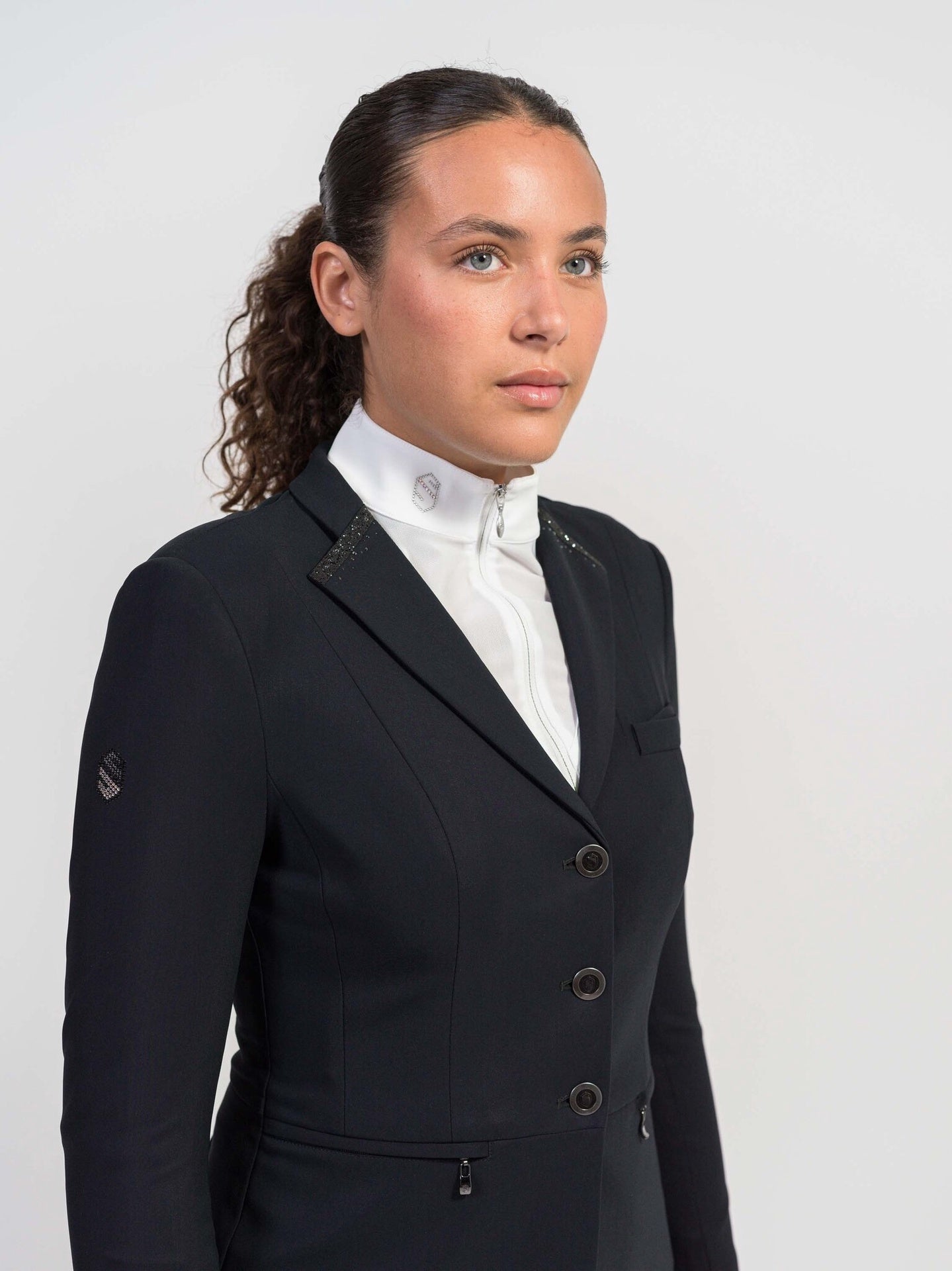 Samshield Victorine Crystal Intarsia Dames Wedstrijd Jas Wedstrijdjassen - Maddelin Equestrian Samshield