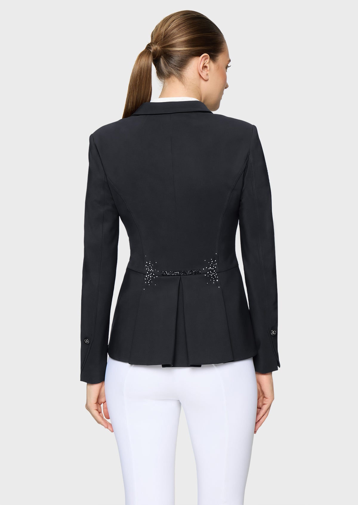 Samshield Victorine Premium Wedstrijdjas Dames FW26 Zwart - achterkant - Maddelin Equestrian