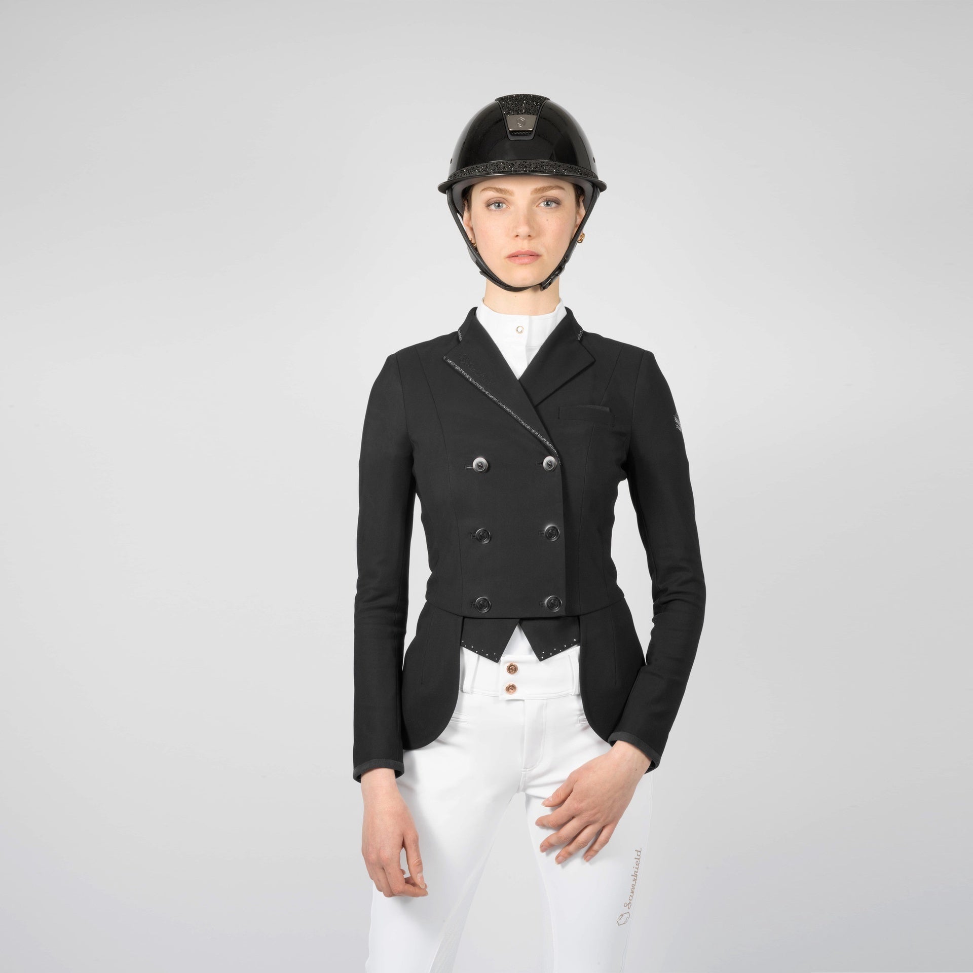 Samshield Wedstrijd Jas Short Frac Crystal Fabric Wedstrijdjassen - Maddelin Equestrian Samshield