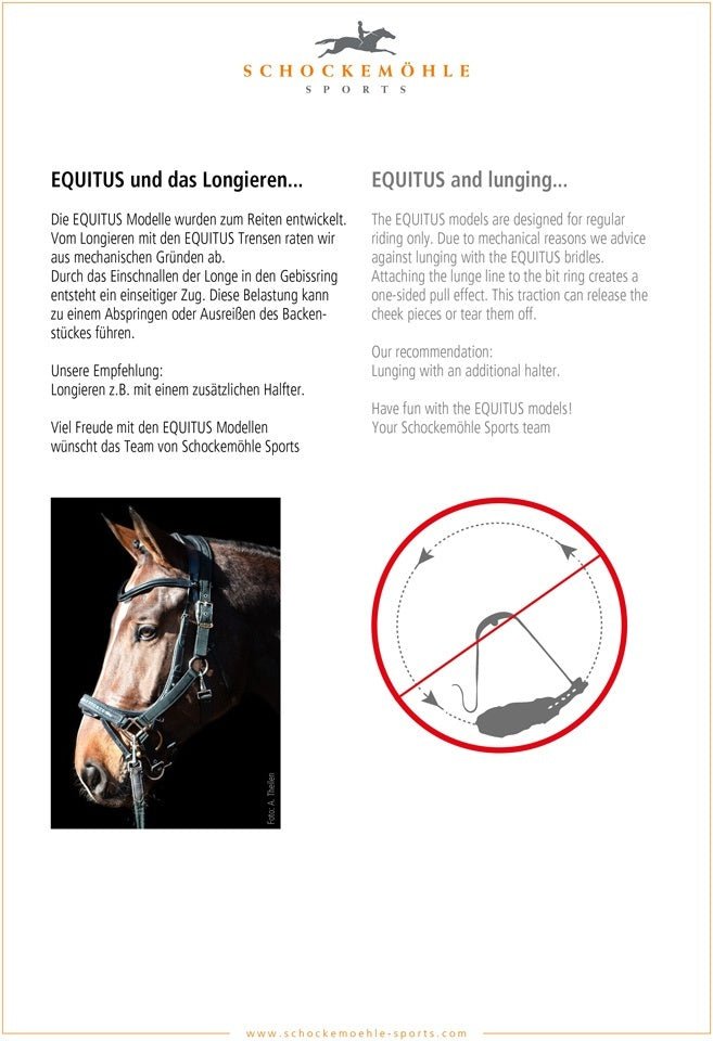 Schockemöhle Equitus Alpha Anatomical Special Hoofdstel Trenshoofdstellen - Maddelin Equestrian Schockemohle